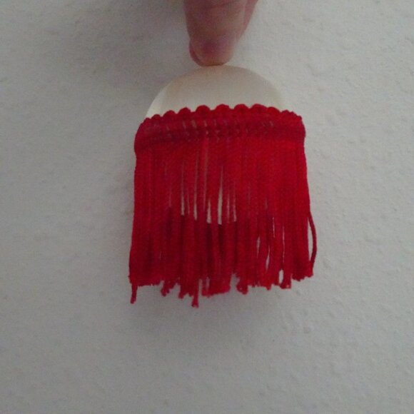 Vintage 12 Satin Ball Ornaments with Fringe Handmade Christmas Holiday Festive - Picture 11 of 12